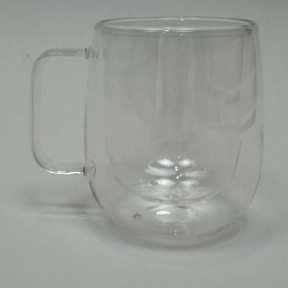 NEW 2 Williams Sonoma Double-Wall Glass Coffee Mugs - Picture 8 of 11